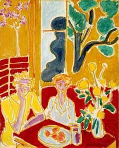Henri Matisse Deux fillettes fond jaune et rouge china oil painting image